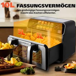 Dubbele Heteluchtfriteuse met Groot Volume en Touchdisplay — thumbnail 3
