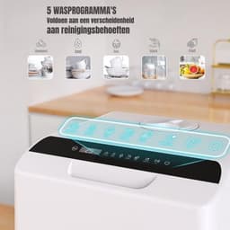 Zyrex® Mini Vaatwasser - Vaatwasser - Tafelvaatwasser - Wit - 43cm x 43cm x 46cm — thumbnail 3