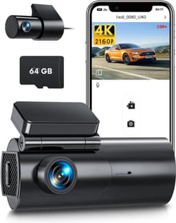 Nexvo® Dual Dashcam - Voor en Achter Camera – Auto Camera Met Nachtzicht – Zwart - 5cm x 10cm x 4cm — thumbnail 1