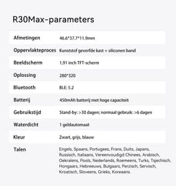 Blackview Watch - R30MAX - Smartwatch - Stappenteller - Slaapmonitor - Saturatiemeter - Compatibel met alle smartphones - Activiteitentracker - Dames en heren - Blauw — thumbnail 4