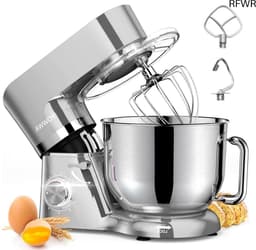 RFWR® Keukenmachine 6,2 L - Mengmachine met 6 + 1 Snelheden en 1500 W Kracht voor Bakken en Kneedwerk — thumbnail 1
