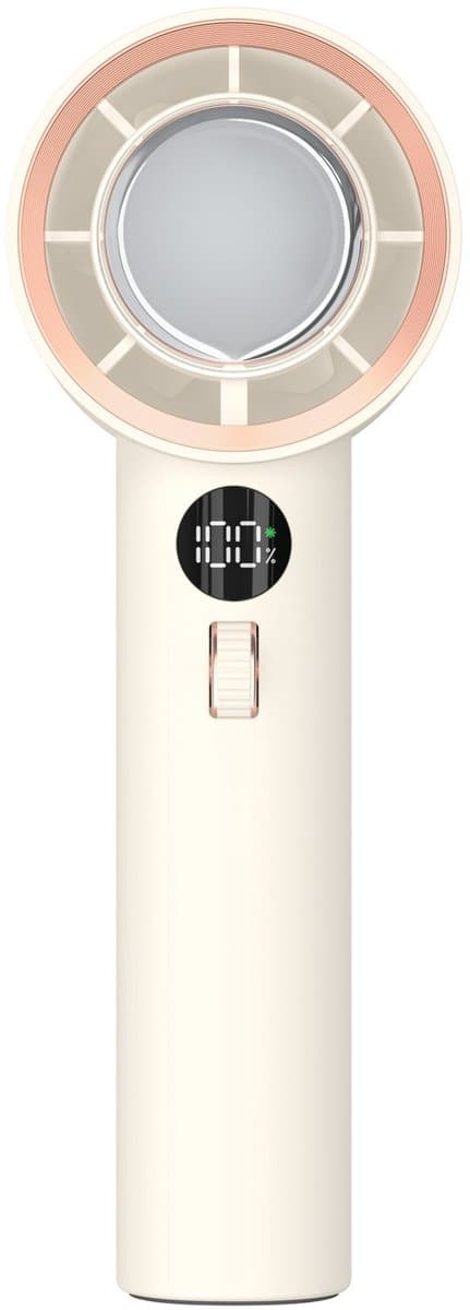 Portable Handheld Fan, Personal Turbo Fan with 1-100 Speed Adjustable, [15H Max Working Time] Rechargeable for Travel Outdoor, Gifts for Women Men — afbeelding 1