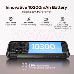 DOOGEE Blade 20 Play 5G - Robuuste Smartphone - Robuuste Telefoon - 32GB RAM + 256GB ROM - 10300mAh / 33W - Dimensity 7050 - 125dB Luidsprekers -Effect Lumière LED - Android 15 - Gemini AI -Rood — thumbnail 2