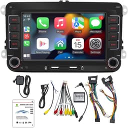 Android 13 autoradio met CarPlay, 2-DIN radio met 7-inch scherm, navigatiesysteem, met Bluetooth/USB/FM/RDS, ondersteuning voor Mirror Link (1+32G) — thumbnail 1
