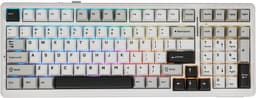 EPOMAKER x AULA F99 - Wit - Mechanisch Draadloos Toetsenbord - RGB - 100% - QWERTY - Gaming Keyboard - Leobog Reaper Switch — thumbnail 1