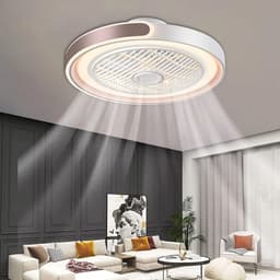 RFWR® Moderne Plafondventilator met Dimbare LED Lamp en Afstandsbediening — thumbnail 2