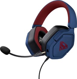 Trust GXT492SM Carus - Gaming headset - voor PS4/PS5/Nintendo Switch/PC - Bedraad 3.5mm aansluiting - Superman Blauw — thumbnail 1