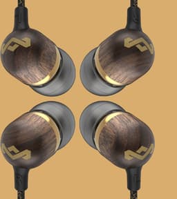 House of Marley Smile Jamaica Oortjes met Draad - Bedrade Oordopjes 3,5 mm Aansluiting - Met Microfoon en 1knopsbediening - Eco Friendly Design - 9 mm Drivers - Knoopvrije Kabel - Brass — thumbnail 5