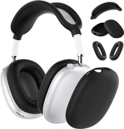 Siliconen Hoes voor AirPods Max Hooftelefoons van MMOBIEL – Siliconen Oorkussens Beschermhoes, Oorschelp Beschermhoes, Hoofdband Beschermhoes – Anti-Kras Zachte Siliconen Beschermer – Zwart — thumbnail 1