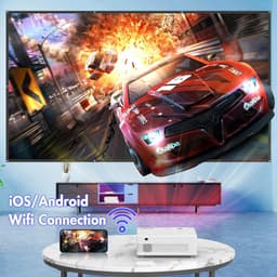 Mini-beamer 5G WiFi 2024 upgrade 9000L draagbare projector - 1080p multimedia buiten bioscoop - HDMI/USB/tv-stick/smartphone/laptop Beamer — thumbnail 3