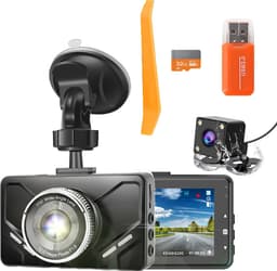 MKSS® Dual Dashcam - Dashcam voor Auto - Dashcams - Full HD - Zwart — thumbnail 1