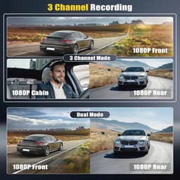1080P Dashcam met WiFi en App Controle, Infrarood Nachtzicht, G-Sensor en 64GB SD Kaart — thumbnail 3