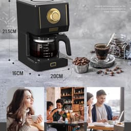 Equivera Coffee Machine - Koffiemachine - Koffiezetapparaat - Koffie Maler - Premium — thumbnail 2