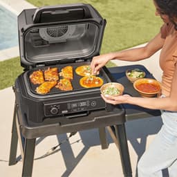 XL Plat Plaat Antiaanbaklaag Met Plat Bovenkant - Compatibel Met Woodfire XL BBQ Grill OG850 OG901 - Zwart — thumbnail 5
