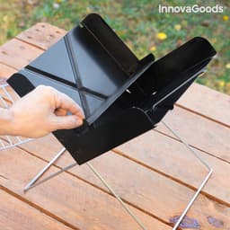 Mini Draagbare Opvouwbare Houtskoolbarbecue Foldecue InnovaGoods — thumbnail 5