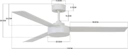 Plafond ventilator - Beacon Bayside Lagoon Ø132cm - Wit — thumbnail 4