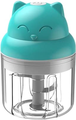 Mini Knoflook Chopper - Keukenmachine Hakker - Maaltijd Voorbereiding - Draadloos Opladen - 250ML Capaciteit - Groen — thumbnail 1