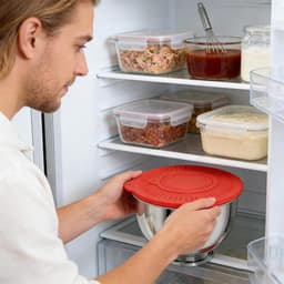 Spatbescherming Mixer - Keukenmachine Deksel - Morsvrij Mixen - 4-in-1 Lekvrij Ontwerp - 4.2-4.7 Liter - Rood — thumbnail 2