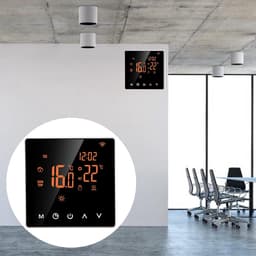 Programmeerbare Thermostaat - Slimme Regelaar - Comfort Verhoging - LCD Touchscreen - 230 Volt - Wit — thumbnail 5