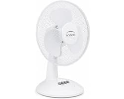 Tafelventilator - Persoonlijke Koeler - Kamertemperatuur Regelen - Verstelbare Kanteling - 40 cm - Wit