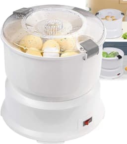 Elektrische Aardappelschilmachine - Automatische Schiller - Snel Groenten Schillen - 2-in-1 Functionaliteit - 1 kg Capaciteit - Wit — thumbnail 1