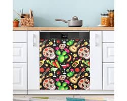 Vaatwasserhoes Magnetisch - Keuken Decoratie - Keuken Opfrissen - Universele Pasvorm - 23x26 Inch - Cinco De Mayo