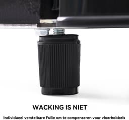 Retro Koelkast - Mini Koelkast - Koel-vriescombinatie-Dubbeldeurs Koelkast – 72L – 39dB – LED - Twee Deuren - Kantoor - 46x45x91cm- Vriezen-Zwart — thumbnail 3