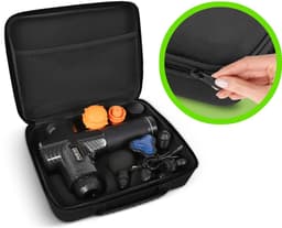Neo-Sport NS-503 - Massage Gun - Draadloos - 30 Intensiteitsniveaus - 9 Opzetstukken - Zwart — thumbnail 4