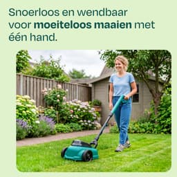 VONROC Mini Elektrische Grasmaaier 20V – 22 cm – Maaien en mulchen in één - Drie instelbare maaihoogtes: 30mm, 40mm, 50mm –- Incl. reinigingstool - Incl. 2x 2.0Ah Accu en lader — thumbnail 3
