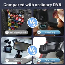 Dashcam Auto - Autocamera DVR - Veilig Rijden - Verborgen Ontwerp - 4K HD - Zwart — thumbnail 2