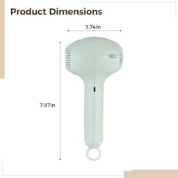Draagbare Keukenmachine - Handmixer - Bakken en Mengen - Draadloos Oplaadbaar - Compact Formaat - Lichtgroen — thumbnail 4