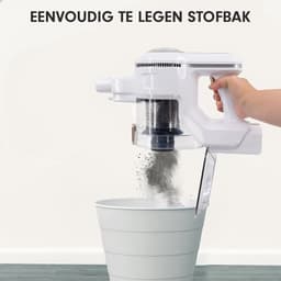 AG4400 Steelstofzuiger Draadloos – Krachtige Draadloze Stofzuiger – Steelstofzuiger met Kruimeldief – Sterke Zuigkracht – Geschikt voor Dierenharen – Lichtgewicht & Stil – Handstofzuiger – Compact – White Gold Edition – Voor Harde Vloeren & Tapijt — thumbnail 3