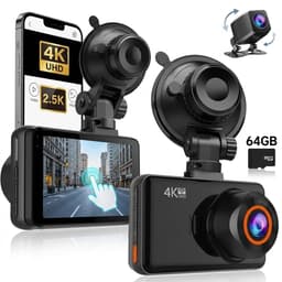 Fokelyi-Dashcam 4K -Dashcam Voor Auto- Wifi & GPS - Nachtzicht - Dual Dashcam - G-Sensor- Ultra 4K- incl. 64GB SD kaart — thumbnail 1