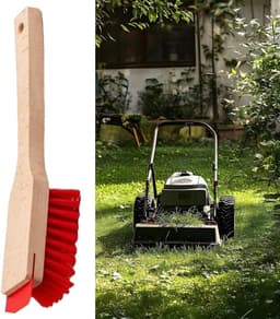 Grasmaaier Schraper - Onderhoudsborstel - Gazon Onderhoud - Ergonomisch Ontwerp - 405 cm - Hout — thumbnail 5