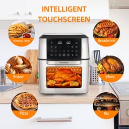 Sinaopus XXL Airfryer & Mini Oven in één – 11L Extra Grote Capaciteit – Inclusief 4 Accessoires – 12 Voorgeprogrammeerde Functies – LED Display – Makkelijk te Reinigen — thumbnail 4