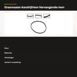 Dailygoods- Aandrijfriem 6,1 meter - Compatibel met Art.8846/8847/8848 - Nylon - 1,6 mm doorsnede - 6 x reservedraadspoel - Grijs - Grasmaaier — thumbnail 3
