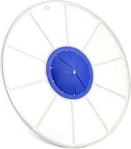Mengkop Spatbeschermer - Mixer Deksel - Keuken Schoonhouden - Universele Pasvorm - 30 cm Diameter - Blauw — thumbnail 1