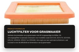 Dailygoods- Luchtfilter Vervanging - Compatibel met GCV145/170/200 - HRU19/HRN216/HRX217 - HRG466 - 17211-Z8B-901 - Motorfilter — thumbnail 5