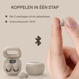 carmdering - Mini In Ear Kopfhörer - Draadloze Slaap Oordopjes - Bluetooth Headset - Fysieke Ruisonderdrukking - Zacht Siliconen - Ultra Lichtgewicht Design - Comfortabel Voor Zijslapers -zwart- 1 Set — thumbnail 3