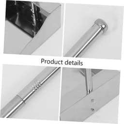 Vuilblik met steel - Stoffer en blik - Staand schoonmaken - Roestvrij staal - Grote capaciteit - Zilver — thumbnail 3