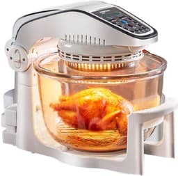Airfryer met Kom - Multifunctioneel Fornuis - Gezond Koken - Verwijderbare Glazen Kom - 10 Liter Capaciteit - Zwart — thumbnail 1