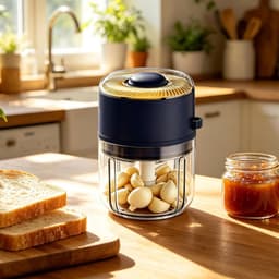 Elektrische Mini Chopper,Snelle Anti-Spat Keuken Gadgets - Mini Foodprocessor Uienhakker,Voor Gember, Vlees, Chili, Groente, Fruit, Puree Voor Thuis, Keuken, Appartement En BBQ — thumbnail 2