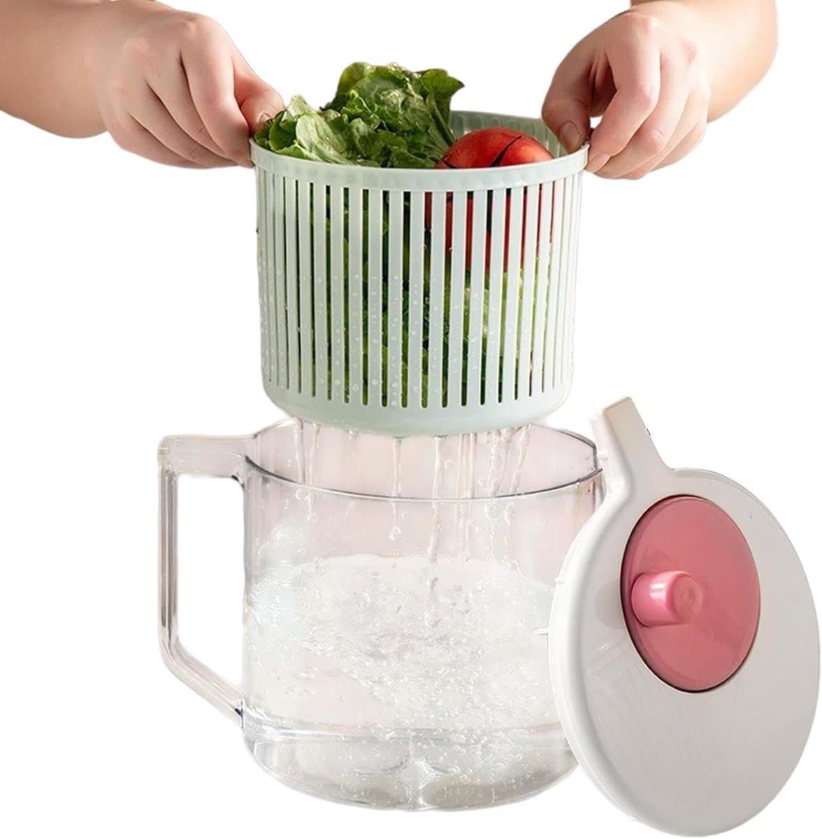 Groente Wasmachine - Fruit Spinner - Snel Drogen - Handmatige Bediening - 235 cm - Meerkleurig — afbeelding 1