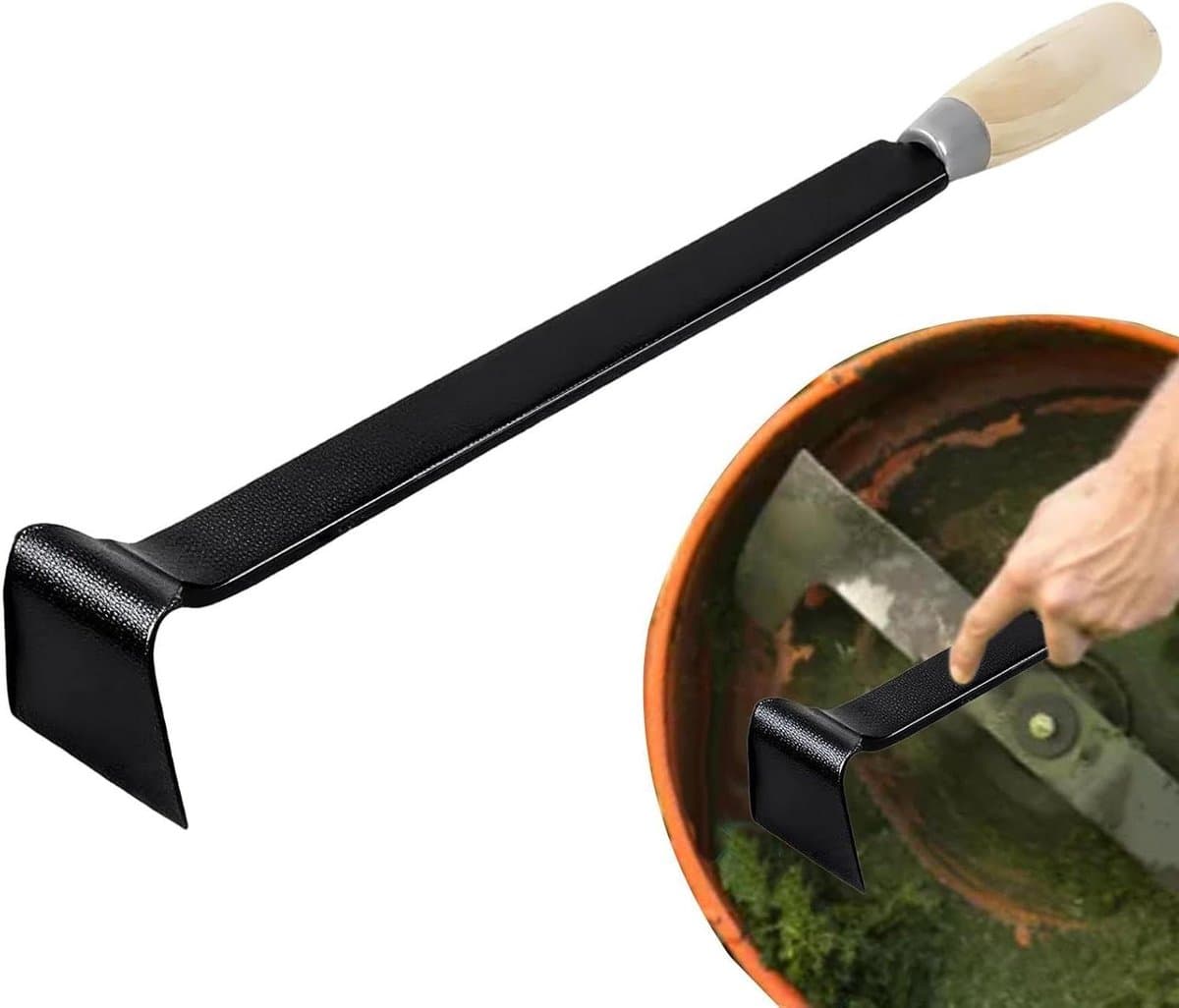 Grasmaaier Dek Schraper - Maaier Onderhoud - Gazon Verzorgen - Lange Steel Ontwerp - 40 cm Lengte - Niet gespecificeerd — afbeelding 1