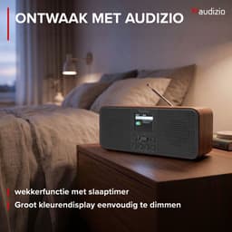 Internet radio - Audizio Bucine - FM en DAB radio - Radio met Bluetooth - Wekkerfunctie - Donkergrijs — thumbnail 4