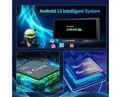 E64 - Dashcam voor Auto - WiFi - Dashcams - FullHD video - Super compact - Parkeermodus - 16:9 - 10.26 inch Scherm - Geen Camera aan de voor- en Achterkant - Zwart