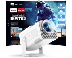 Mini-projector WP03 Full HD 1080P met WiFi en Bluetooth