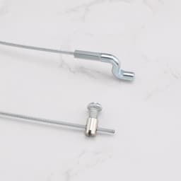 Dailygoods- Gaskabel 2000 mm - Flexibele Kabel - Z-haak Motorremkabel - Staal - Diameter 1,5 mm - Duurzaam en Sterk — thumbnail 3