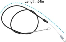 Dailygoods- Tractie Controle Kabel 54" - Compatibel met Exmark/Toro - Roestvrij/Stijve Staalkabel - OEM 137-4758 - Voor Maaier - Soepele Installatie - Maaikabel — thumbnail 2