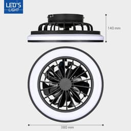 LED's Light Plafondlamp met ventilator - 39W 3300lm 2700K/6500K — thumbnail 3